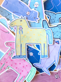 Animal costume sticker pack