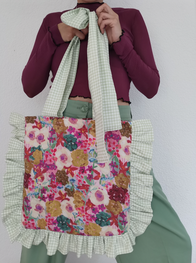 Red Floral Bag
