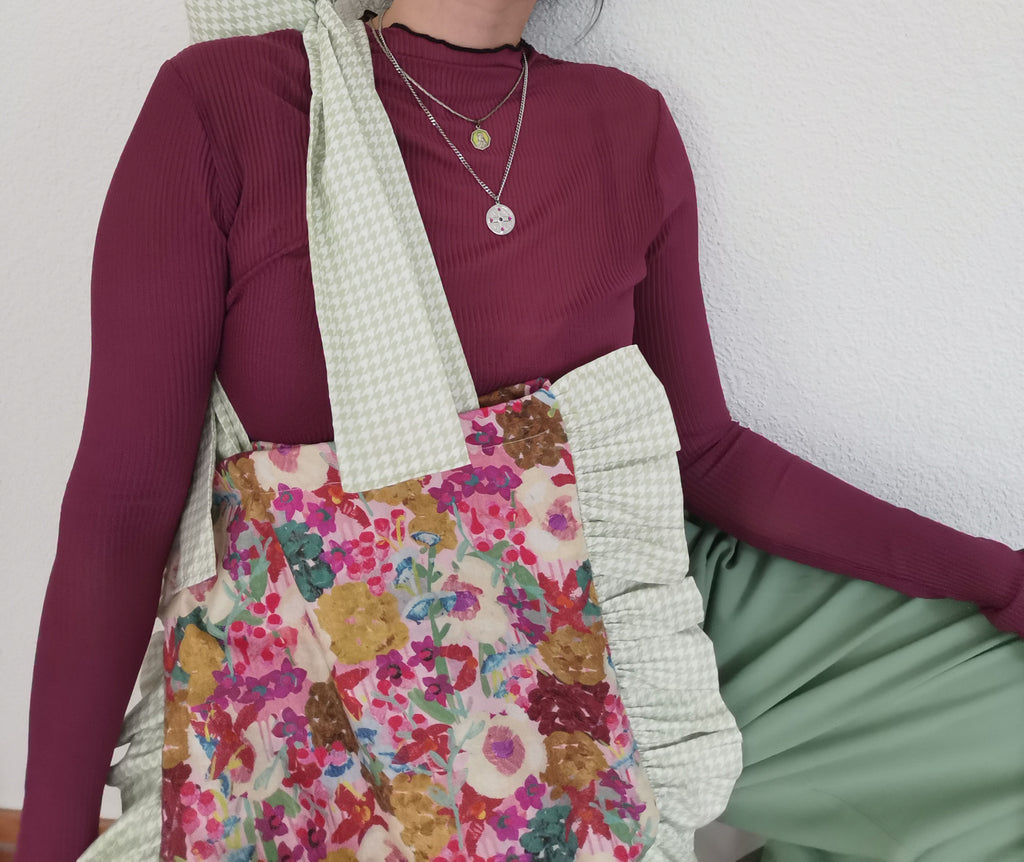 Red Floral Bag