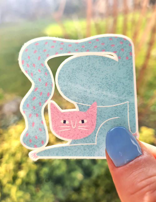 Cat Stickers - Set of 4