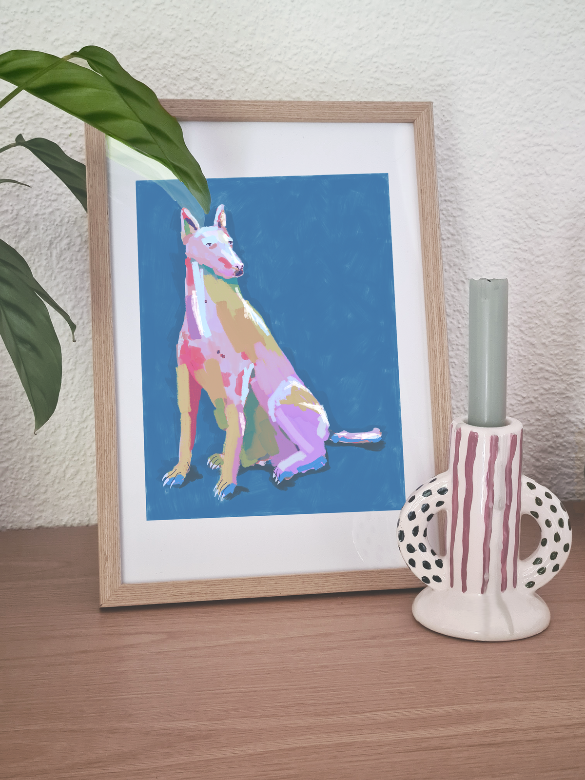 Colorful Doberman