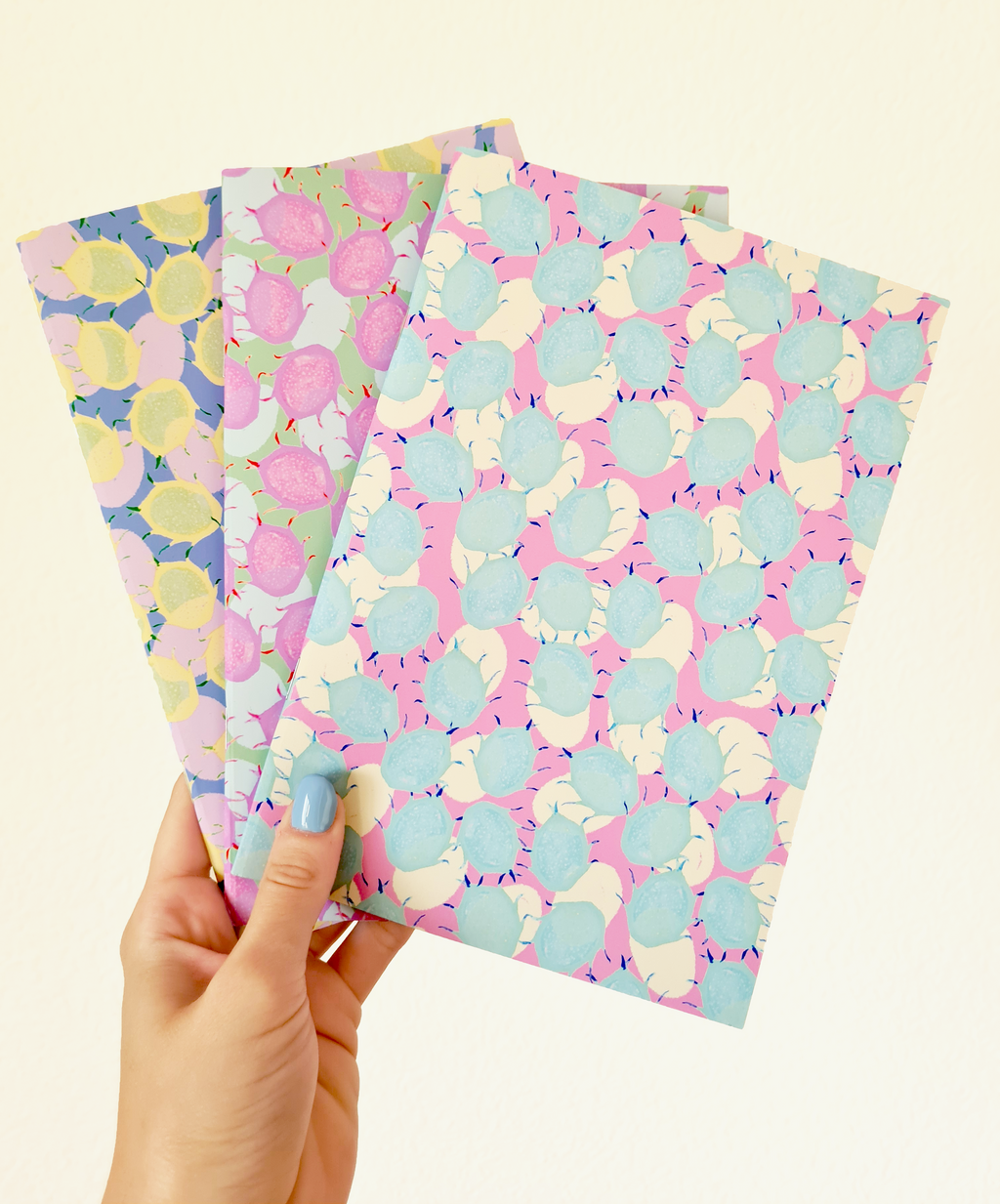 Abstract Dragon Fruit Notebook - Set of 3